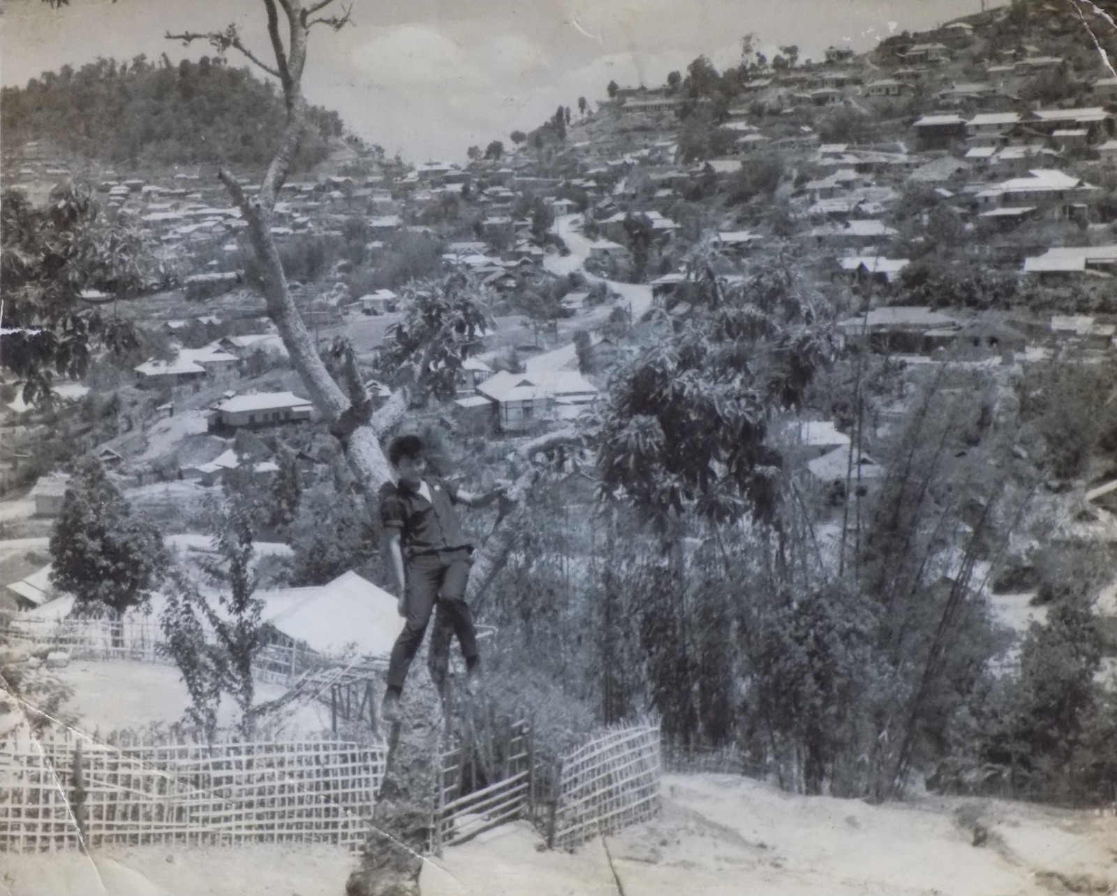 Historical view of a Naga settlement